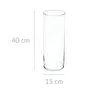 Wazon szklany CYLINDER, 40 cm Podgląd zdjęcia produktu 2