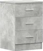vidaXL Nachttische 2 Stk. Betongrau 38x35x56 cm Produktbild-Vorschau 5