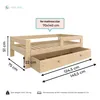Need Sleep Kinderbett mit Schublade Rausfallschutz Produktbild-Vorschau 3