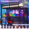 OKWISH Lit Mezzanine 90x200 cm - avec Bureau Intégré, Voir les images du produit 5