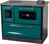 Kachel met bakoven en kookplaat, model 4012, groene houten Productafbeelding-voorbeeld 1