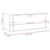 vidaXL Wand-Schuhschrank Sonoma-Eiche 100x35x38 cm Produktbild-Vorschau 10