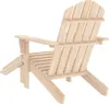 vidaXL Adirondack-Gartenstuhl mit Fußteil Massivholz Tanne Produktbild-Vorschau 3