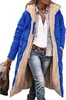 ASKSA Damen Lang Daunenmantel Warm Fleece Reversibel Produktbild-Vorschau 1