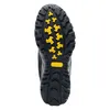 The sole of a black shoe with yellow accents is shown against a white background. Anteprima dell’immagine prodotto