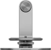 A close-up, studio shot of a silver-colored stand for a mini projector. Náhled obrázku produktu