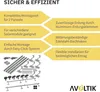 Solar Halterung Ziegeldach Montageset mit Klemmen Schwarz Produktbild-Vorschau 8