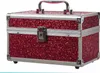 MARELIDA® Schmuckkoffer in Rot mit Glitzeroptik | Premium Schmuckkästchen für Schmuck & Co. Produktbild-Vorschau