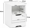 Noční skříňka WL5.700 31x43x31cm Bílá matná 1 zásuvka a Náhled obrázku produktu 4