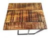 Mango Holz Couch-Tisch braun schwarz 34 x 54cm natur Produktbild-Vorschau 2
