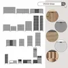 Stolik nocny Vicco Eliza Szary Zestaw 2 sztuk, Model 56207 Podgląd zdjęcia produktu 7