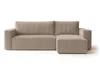A beige sectional sofa is shown from the front on a white background. Náhled obrázku produktu