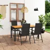 5-tlg. Garten-Essgruppe Schwarz und Braun Produktbild-Vorschau 2