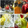 Wanduhr - Rund - Glasuhr - Früchte Wasser Spritzer Essen - Produktbild-Vorschau 8
