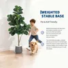 Sztuczny Fikus Liraste (Ficus Lyrata) 150 cm - Biało-czarny Podgląd zdjęcia produktu 6