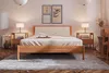Bett Zola 3 Kernbuche massiv 90x200 mit Polsterkopfteil und Produktbild-Vorschau 4