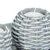 Relxdays Kerzen Deko, Kerzenschale, Dekokies, Flechtoptik Produktbild-Vorschau 8