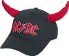 AC/DC Cap Uni Hells Bells - mit Hörnern schwarz/rot Produktbild-Vorschau 1