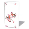 Ambiente Papieren zakdoekjes Kerst Robin, 10 stuks, 21x21 Productafbeelding-voorbeeld 3