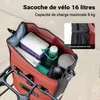 Wiltec Sacoche étanche pour porte-bagages rouge – capacité Voir les images du produit 4