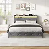 Letto imbottito INONEFT, 160 x 200 cm, letto matrimoniale, Anteprima dell’immagine prodotto 2