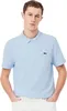 Lacoste Polo hellblau einfarbig Piqué 2-Knopf normale Produktbild-Vorschau 10