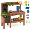 KOMFOTTEU Spielküche Outdoor, Matschküche mit Herden, Produktbild-Vorschau 1