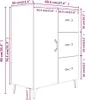 vidaXL Príborník biely 69,5x34x90 cm odvodený výrobok z Náhľad obrázku produktu 8