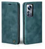 A teal flip case for a smartphone, shown from two angles. Produktbild-Vorschau