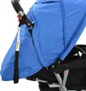 vidaXL Tandem-Kinderwagen Stahl Blau und Schwarz Produktbild-Vorschau 6