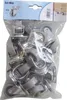 A bag of 12 mini casters with a cardboard header. Produktbild-Vorschau