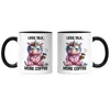 Less Talk More Coffee Lustiges Einhorn Tasse Schwarz Kaffee Produktbild-Vorschau 3