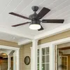 Ventilatore da soffitto con luce e catenelle per esterno Anteprima dell’immagine prodotto 7