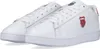 A pair of white K-Swiss sneakers is shown from a slightly elevated side angle against a white background. Produktbild-Vorschau