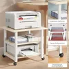 Półka na drukarkę, stolik pod drukarkę, solidna metalowa Podgląd zdjęcia produktu 3