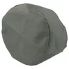 A gray fabric dust bag for a vacuum cleaner, shown from a slightly elevated side angle. Produktbild-Vorschau