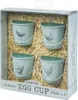 Eimer Eierbecher mit Hühner Design im 4er Set Produktbild-Vorschau 5