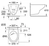 GROHE Bau Keramik Bidet mit Gewindebohrung, mit Ü berlauf, Anteprima dell’immagine prodotto 2