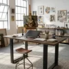 Esstisch Industrial 160x80x77cm, Nussbaum-Optik mit Produktbild-Vorschau 3