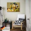 ARTland Leinwandbild Käse, Wein und Trauben Größe: 40x30 cm Produktbild-Vorschau 5