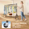 HOKEEPER Schwerlast Kleiderständer auf Rollen,Kleiderstange Produktbild-Vorschau 5