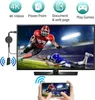A marketing image showing a TV stick connected to a TV displaying a football game, with a smartphone mirroring the screen. Produktbild-Vorschau