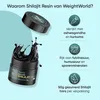 A marketing image for Shilajit Resin, showing the product packaging and highlighting its benefits with icons and text. Náhled obrázku produktu