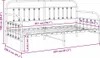 vidaXL Tagesbettrahmen Weiß 100 x 200 cm Produktbild-Vorschau 8