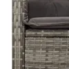 vidaXL 7-tlg. Garten-Essgruppe mit Kissen Grau Poly Rattan Produktbild-Vorschau 6
