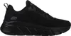 A black Skechers sneaker shown from the side on a white background. Voir les images du produit