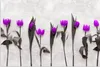 MuchoWow® Poster Blumen - Tulpen - Lila 180x120 cm - Produktbild-Vorschau 1