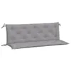 A gray bench cushion on a white background. Produktbild-Vorschau