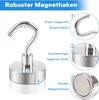 Magnethaken, 20 Stück Starke Magnete mit Haken, 22 lb+, Produktbild-Vorschau 3