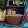UNUS® Einkaufskorb inklusive Kühltasche in Rattan-Optik, Produktbild-Vorschau 4